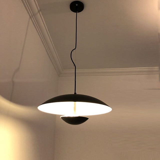 ChandeliersDecor.com-Pendant Lights-Black Wood Grain LED Pendant Light - Dining Room Design