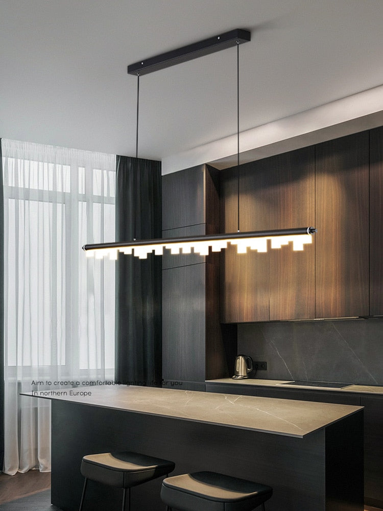 ChandeliersDecor.com-Kitchen Island-Blocks Hanging Light: Illuminate Your Space with Elegance