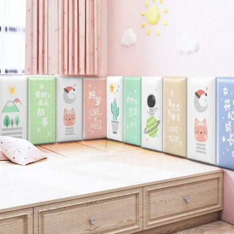 ChandeliersDecor.com-Padded Walls-Blossoming Flowers Kids Wall Padded Safety Cushions