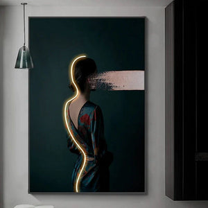 ChandeliersDecor.com-LED Wall Art-Bohemian Figure Porch LED Wall Art