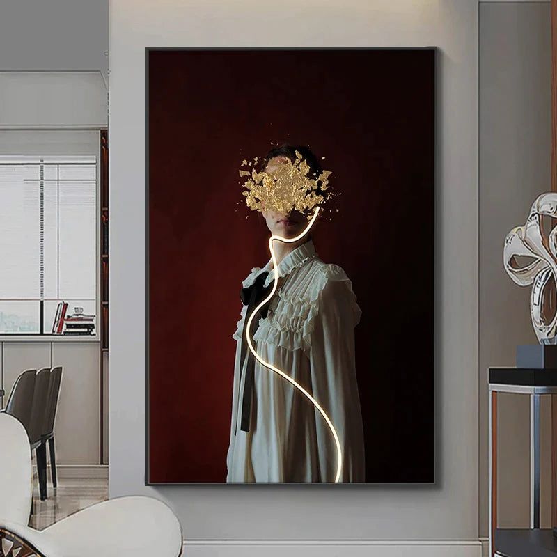 ChandeliersDecor.com-LED Wall Art-Bohemian Figure Porch LED Wall Art