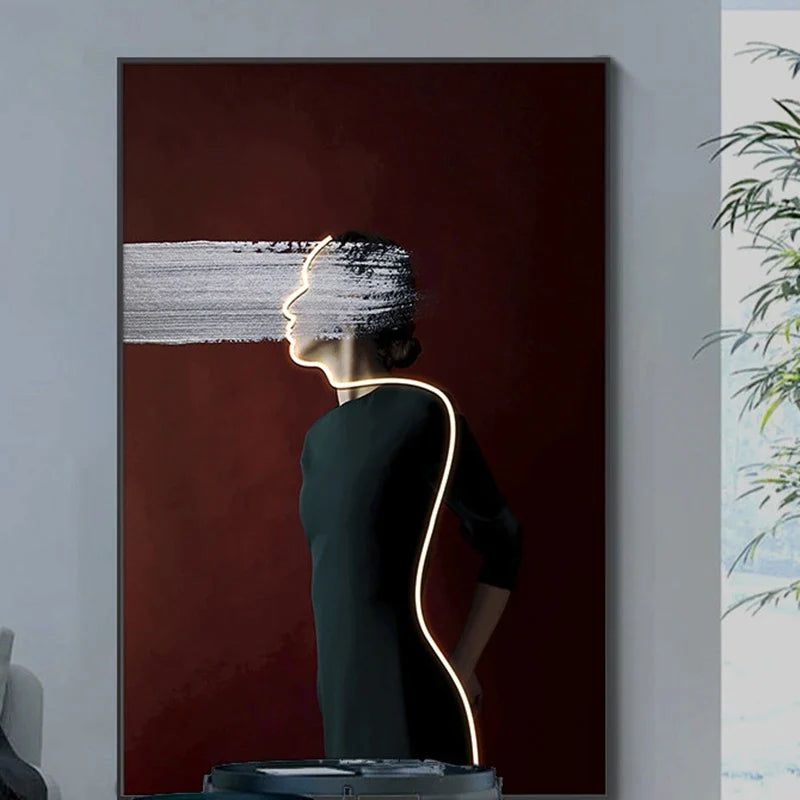 ChandeliersDecor.com-LED Wall Art-Bohemian Figure Porch LED Wall Art