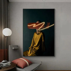 ChandeliersDecor.com-LED Wall Art-Bohemian Figure Porch LED Wall Art