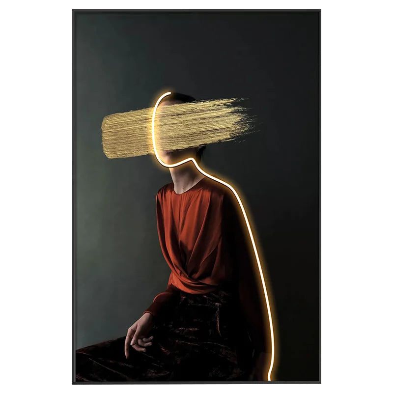 ChandeliersDecor.com-LED Wall Art-Bohemian Figure Porch LED Wall Art