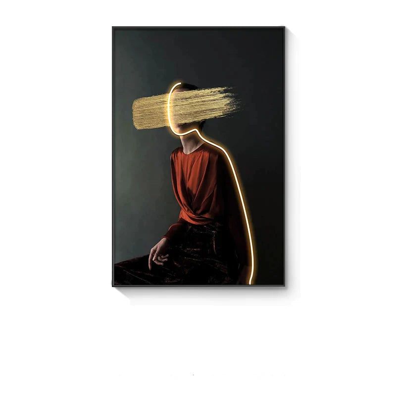 ChandeliersDecor.com-LED Wall Art-Bohemian Figure Porch LED Wall Art