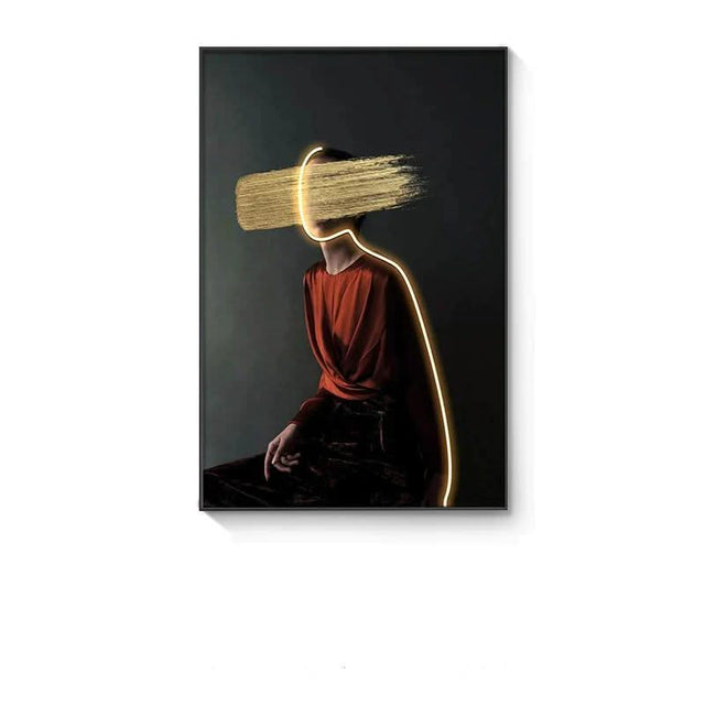 ChandeliersDecor.com-LED Wall Art-Bohemian Figure Porch LED Wall Art