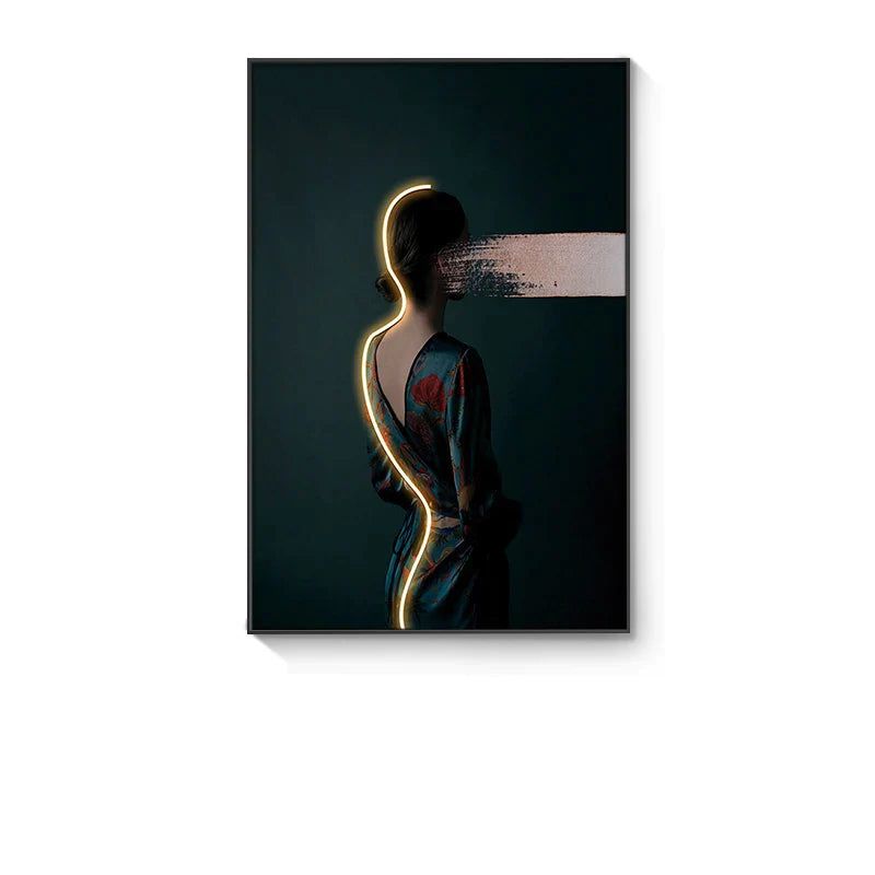 ChandeliersDecor.com-LED Wall Art-Bohemian Figure Porch LED Wall Art