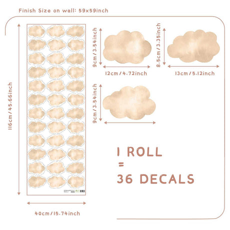 ChandeliersDecor.com-Home Decor Decals-Boho Animal Wall Stickers: Vibrant Decor