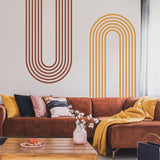 ChandeliersDecor.com-Kids Room Nursery Decals-Boho Arch Wall Decal: Vibrant Design for Chic Home Decor