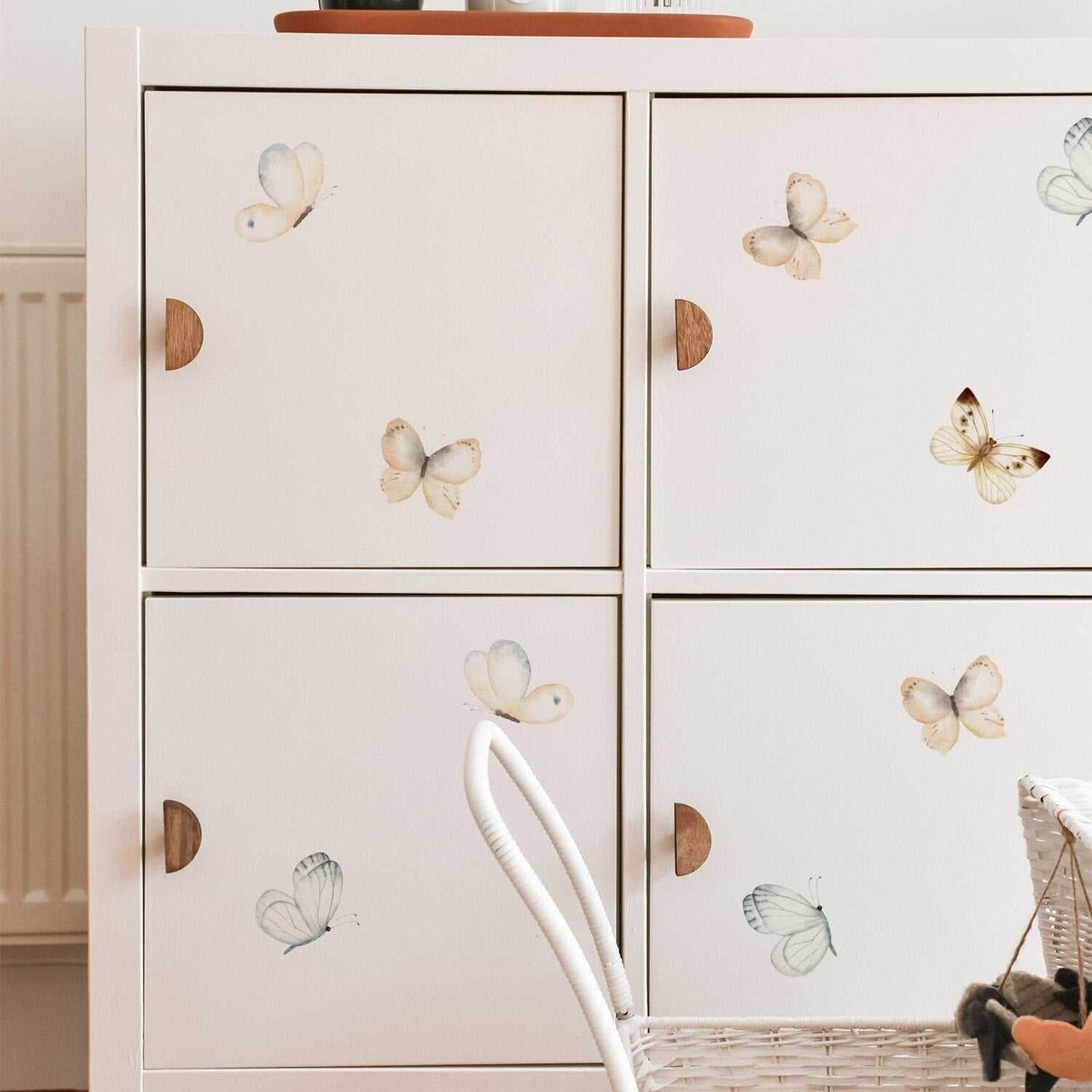 ChandeliersDecor.com-Kids Nursery Bohemian Wall Decals-Boho Butterfly Wall Stickers: Vibrant Decor