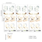 ChandeliersDecor.com-Kids Nursery Bohemian Wall Decals-Boho Butterfly Wall Stickers: Vibrant Decor