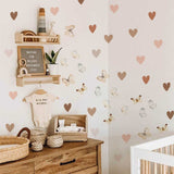 ChandeliersDecor.com-Kids Nursery Bohemian Wall Decals-Boho Butterfly Wall Stickers: Vibrant Decor