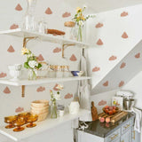 ChandeliersDecor.com-Kids Nursery Bohemian Wall Decals-Boho Chic Pink Watermelon Wall Stickers - Enhance Your Décor