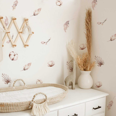 ChandeliersDecor.com-Kids Nursery Bohemian Wall Decals-Boho Floral Elements Wall Stickers - Inspiring Home Décor
