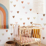 ChandeliersDecor.com-Kids Nursery Bohemian Wall Decals-Boho Hearts Wall Decals: Express Your Style