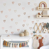 ChandeliersDecor.com-Kids Nursery Bohemian Wall Decals-Boho Hearts Wall Decals Wall Sticker