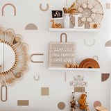 ChandeliersDecor.com-Kids Nursery Bohemian Wall Decals-Boho Minimalistic Shapes Wall Stickers Wall Decal