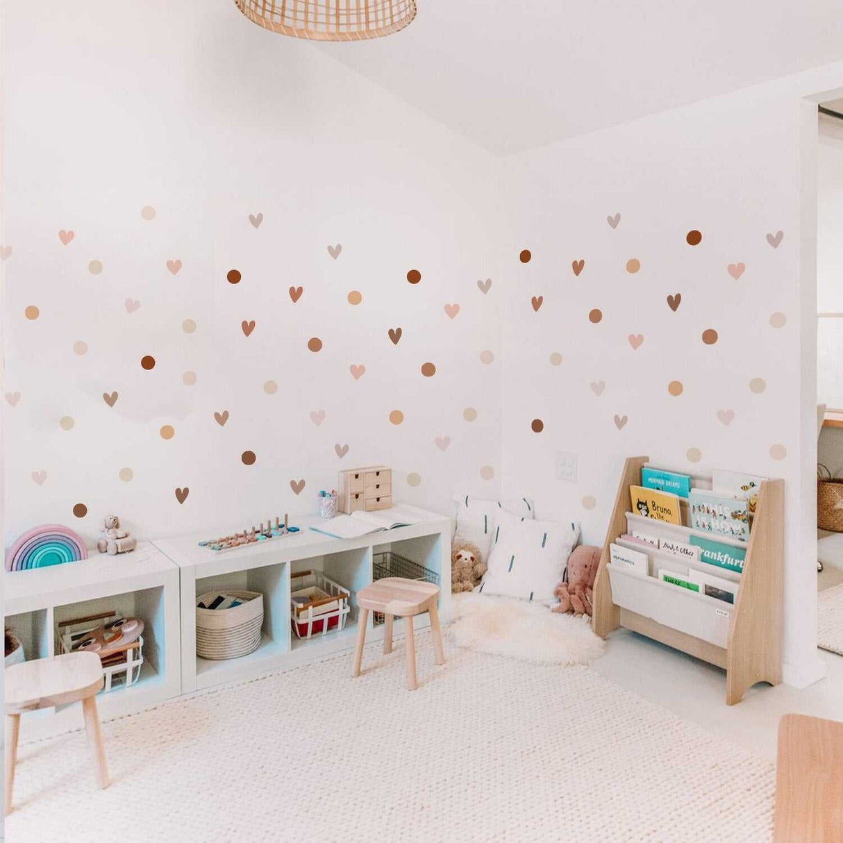 ChandeliersDecor.com-Kids Nursery Bohemian Wall Decals-Boho Pattern Nursery Wall Stickers - Adhesive Decals