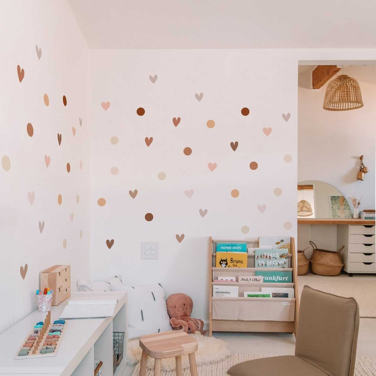 ChandeliersDecor.com-Kids Nursery Bohemian Wall Decals-Boho Pattern Nursery Wall Stickers - Adhesive Decals