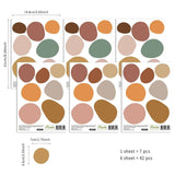 ChandeliersDecor.com-Home Decor Decals-Boho Polka Dot Nursery Wall Stickers for Kids Room - Pebble Design