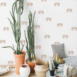 ChandeliersDecor.com-Kids Nursery Bohemian Wall Decals-Boho Rainbow Leaf Pattern Stickers: Adhesive DecalsBoho Rainbow Leaf Pattern Stickers
