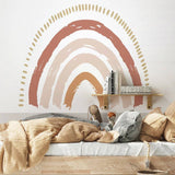 ChandeliersDecor.com-Home Decor Decals-Boho Rainbow Wall Decal: Vibrant and Stylish Décor