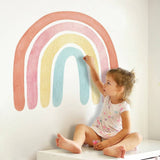 ChandeliersDecor.com-Home Decor Decals-Boho Rainbow Wall Decal: Vibrant and Stylish Décor