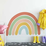 ChandeliersDecor.com-Home Decor Decals-Boho Rainbow Wall Decal: Vibrant and Stylish Décor