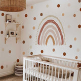 ChandeliersDecor.com-Kids Nursery Bohemian Wall Decals-Boho Rainbow Wall Decal: Vibrant Room Decor