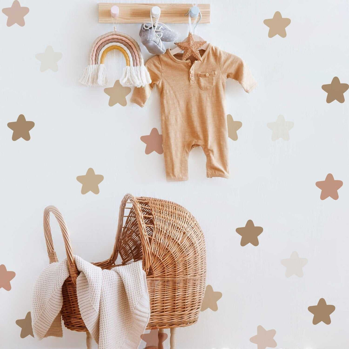 ChandeliersDecor.com-Kids Nursery Bohemian Wall Decals-Boho Stars Wall Decal - Decorative Decals & Artwork