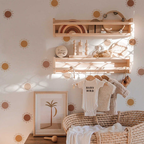 ChandeliersDecor.com-Kids Nursery Bohemian Wall Decals-Boho Sun Wall Decal: Eye-Catching Home Decor