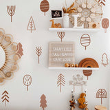 ChandeliersDecor.com-Kids Nursery Bohemian Wall Decals-Boho Woodland Trees Wall Decal - Bring Nature Indoors