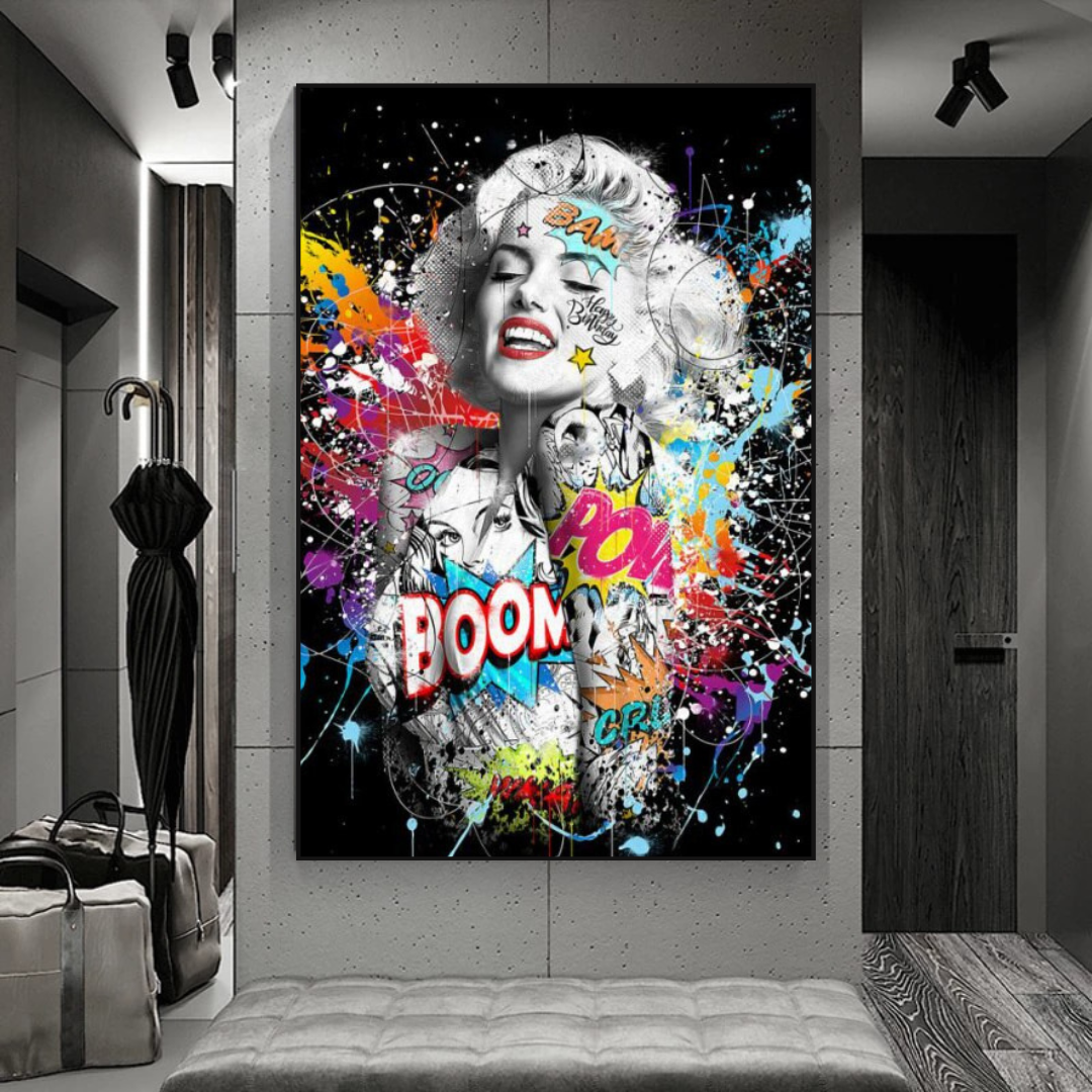ChandeliersDecor.com-Wall Posters-Boom Marilyn Poster - For All Music Lovers