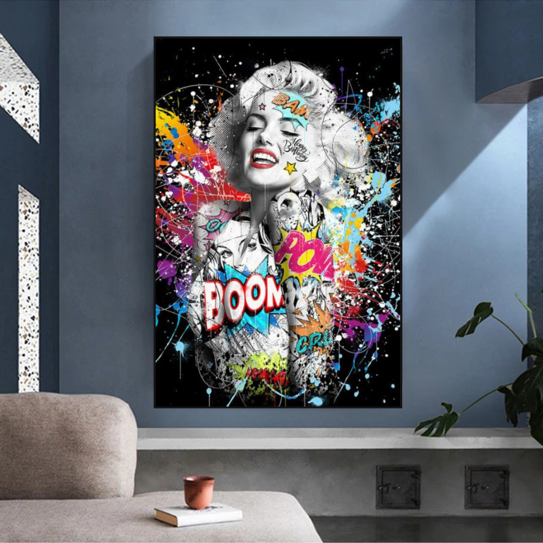 ChandeliersDecor.com-Wall Posters-Boom Marilyn Poster - For All Music Lovers