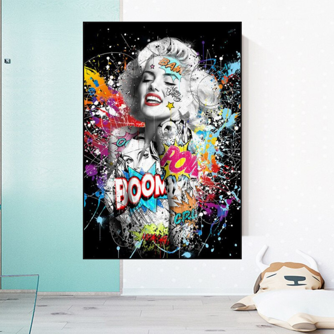 ChandeliersDecor.com-Wall Posters-Boom Marilyn Poster - For All Music Lovers