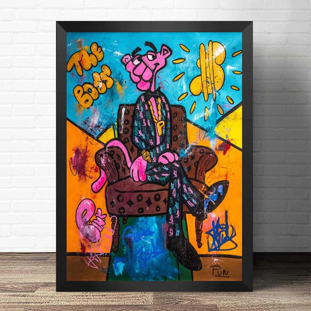 ChandeliersDecor.com-Wall Posters-Boss | Pink Panther Wall Art Shop Trendy Home Decor