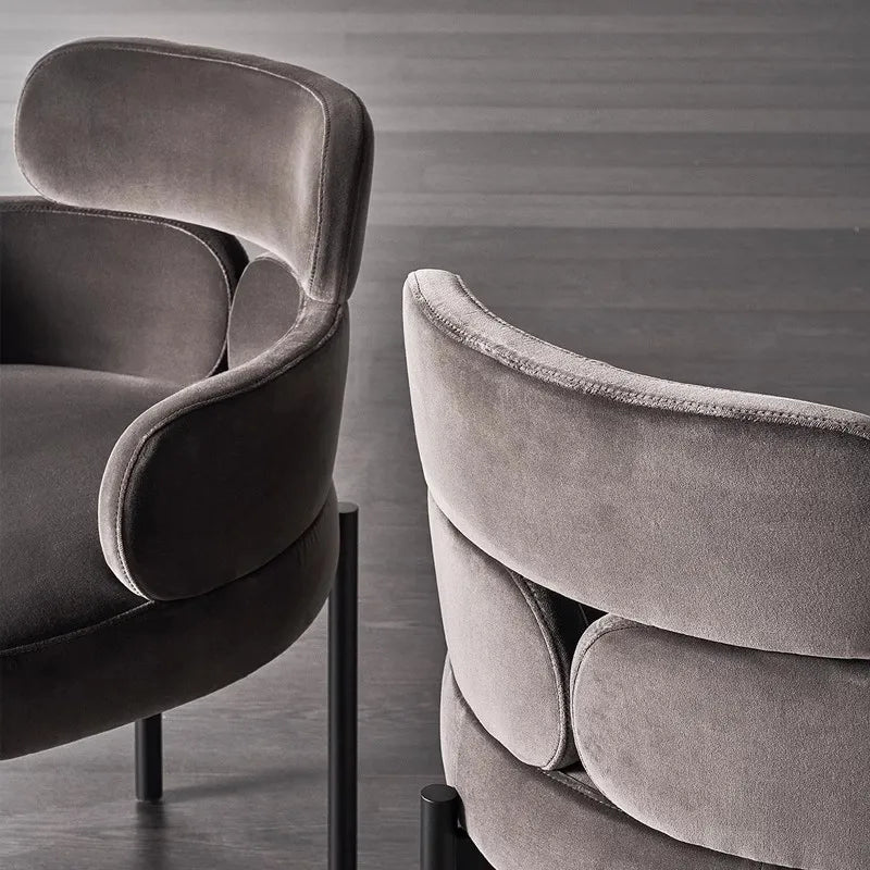 ChandeliersDecor.com-Dining Chairs-Boucle Minimalist Modern Dining Chair
