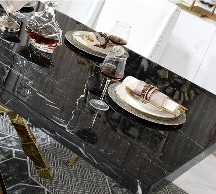 ChandeliersDecor.com-Dining Tables-Brass & OakWood Designer Dining Table