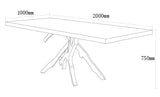 ChandeliersDecor.com-Dining Tables-Brass & OakWood Designer Dining Table