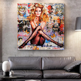 ChandeliersDecor.com-Wall Posters-Brigitte Bardot Art: Canvas Wall Decor