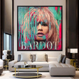 ChandeliersDecor.com-Wall Posters-Brigitte Bardot In The Red Canvas Art