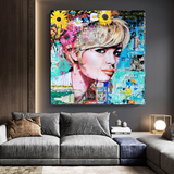 ChandeliersDecor.com-Wall Posters-Brigitte Bardot Poster: Pop Art Canvas Wall Art