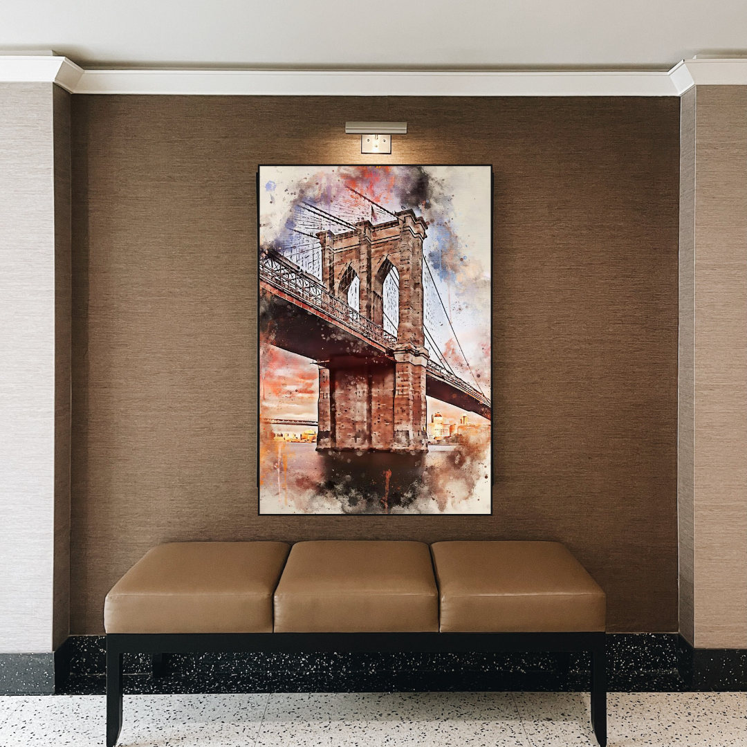 ChandeliersDecor.com-Wall Posters-Brooklyn Bridge Poster Stunning Artwork for Your Walls