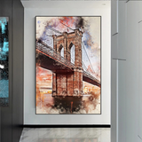 ChandeliersDecor.com-Wall Posters-Brooklyn Bridge Poster Stunning Artwork for Your Walls