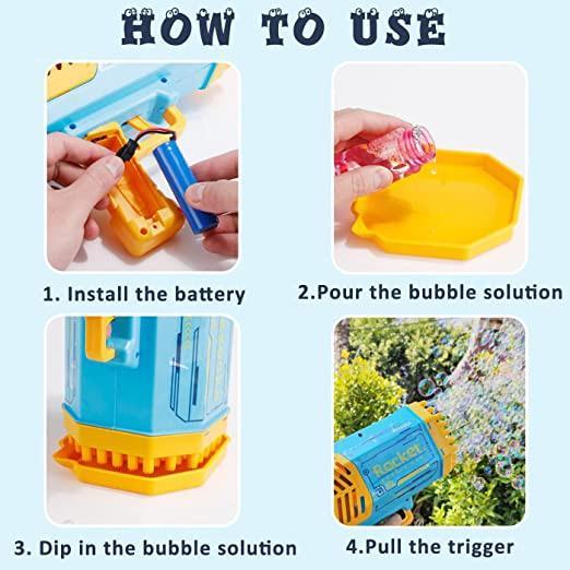 ChandeliersDecor.com-0-Bubble Gun Kids Toys - Quality Assured