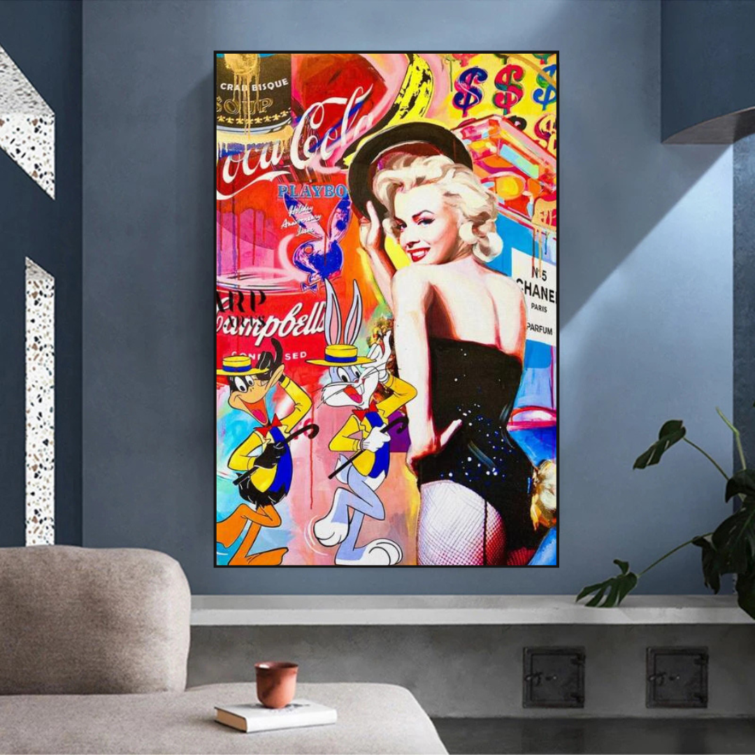 ChandeliersDecor.com-Wall Posters-Bugs and Duffy - Marilyn Poster: Exquisite and Iconic