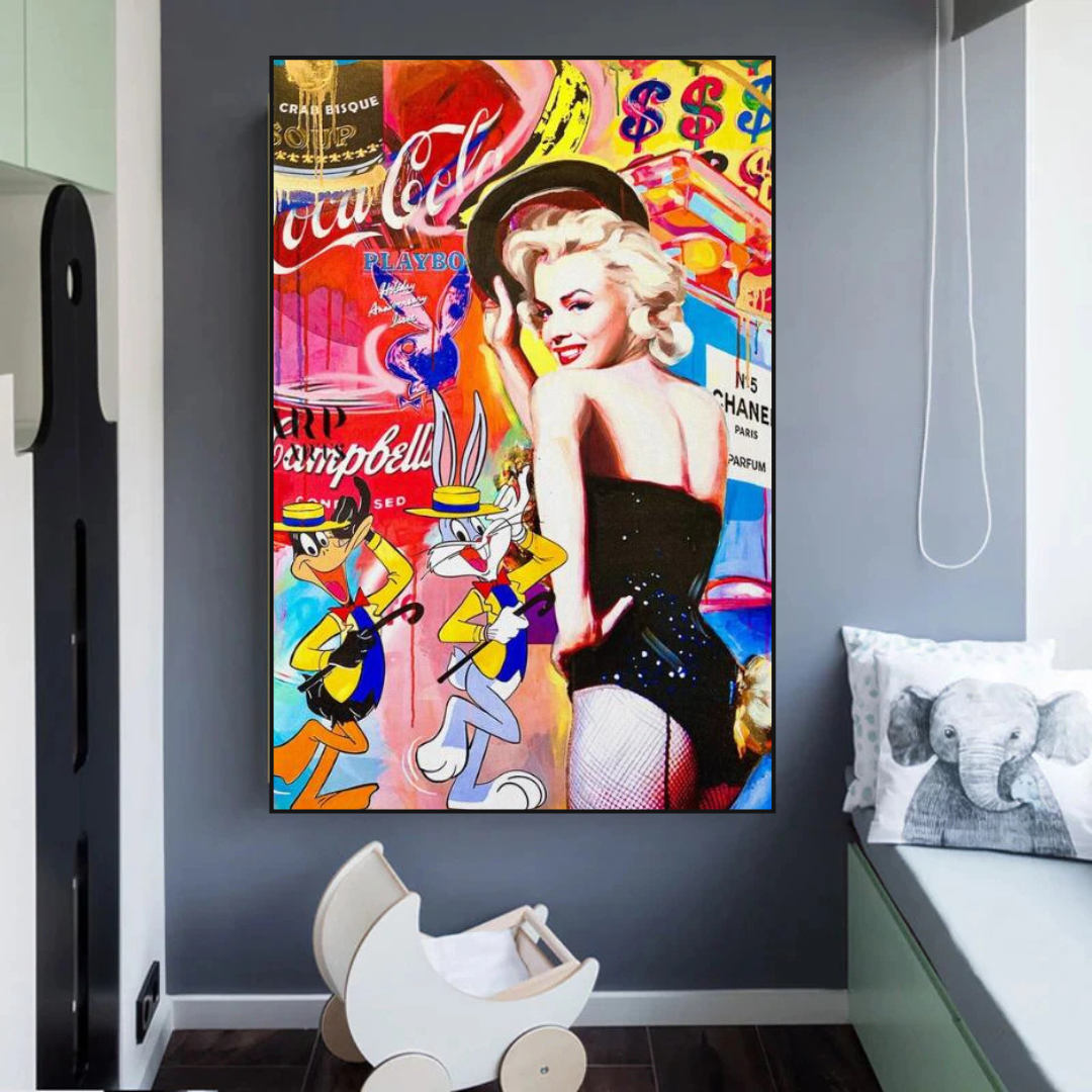 ChandeliersDecor.com-Wall Posters-Bugs and Duffy - Marilyn Poster: Exquisite and Iconic