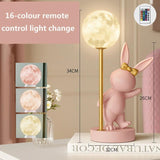 ChandeliersDecor.com-Kids Room Nursery Lighting-Bunny Rabbit Table Lamp for Kids Room