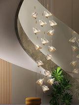 ChandeliersDecor.com-Staircase Chandelier-Butterfly Acrylic Chandelier - Exquisite Lighting Décor