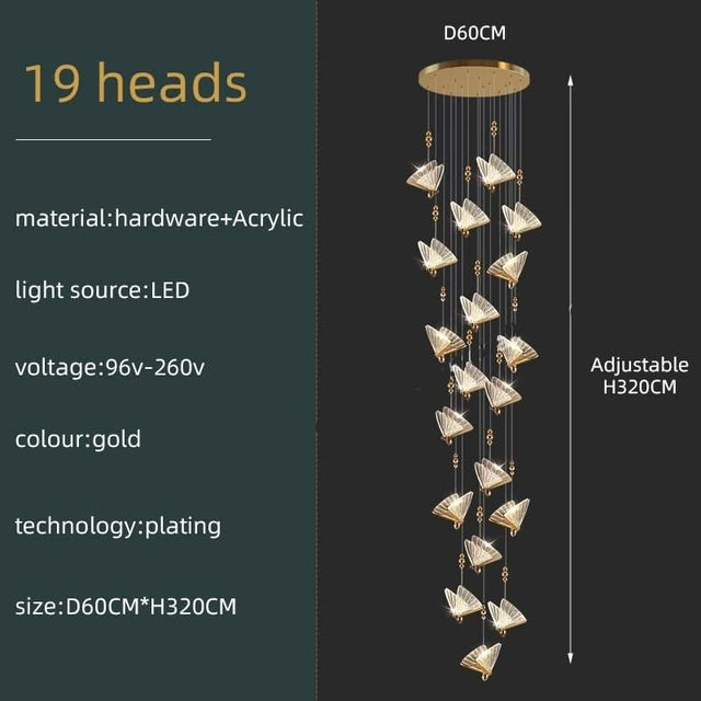 Butterfly Acrylic Chandelier - Exquisite Lighting Décor-ChandeliersDecor.com